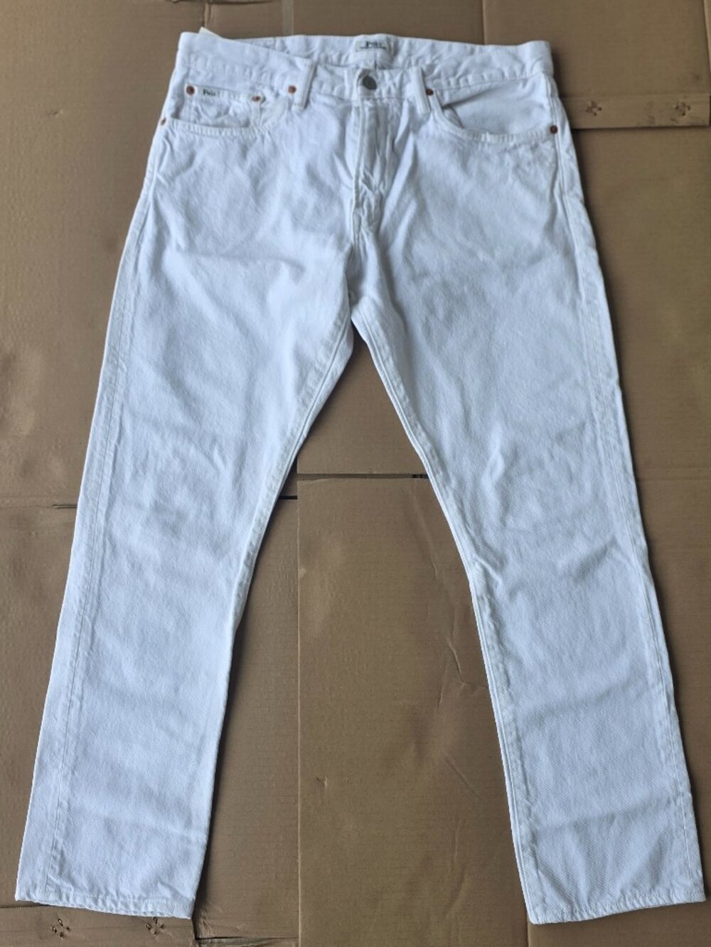Polo Ralph Lauren Men's White Sullivan Slim Fit Jeans(Waist 33)